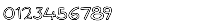 Plastic Hour Outline Font OTHER CHARS