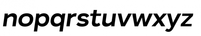 Plasto Bold Expanded Italic Font LOWERCASE