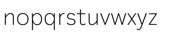 Plasto Extra Light Font LOWERCASE