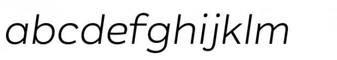 Plasto Light Expanded Italic Font LOWERCASE