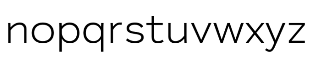 Plasto Light Expanded Font LOWERCASE