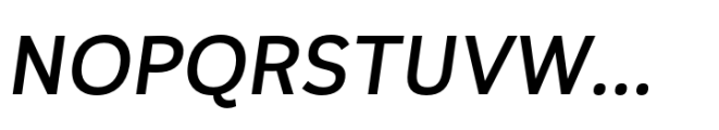 Plasto Medium Italic Font UPPERCASE