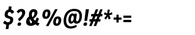 Plasto Semi Bold Condensed Italic Font OTHER CHARS