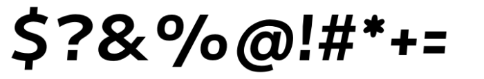Plata Italic Font OTHER CHARS
