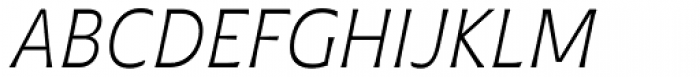 Plathorn Condensed Light Italic Font UPPERCASE