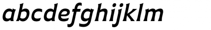 Plathorn Extended Demi Italic Font LOWERCASE