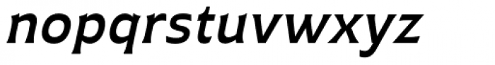 Plathorn Extended Demi Italic Font LOWERCASE