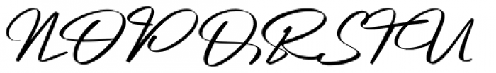 Platinum Signature Regular Font UPPERCASE