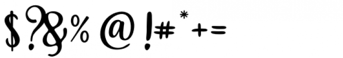 Platipus Script Regular Font OTHER CHARS