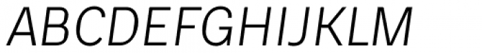 Platz Grotesk Italic Regular Font UPPERCASE