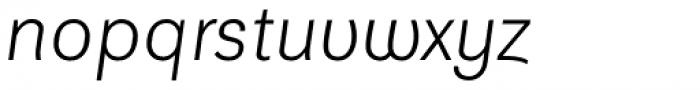 Platz Grotesk Italic Regular Font LOWERCASE