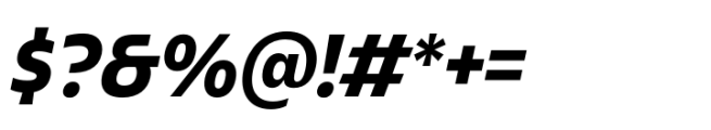 Plau Redonda Condensed Bold Italic Font OTHER CHARS