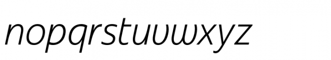 Plau Redonda Condensed Light Italic Font LOWERCASE