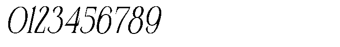 Plavor Oblique Font OTHER CHARS