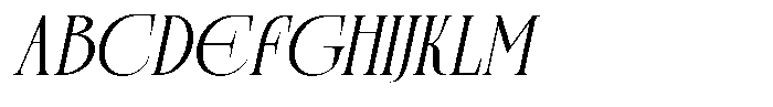 Plavor Oblique Font UPPERCASE