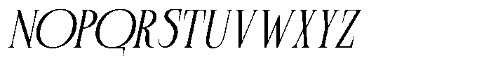 Plavor Oblique Font UPPERCASE