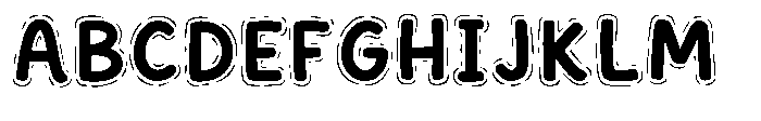 Play Note Style Font UPPERCASE