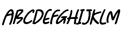 Play Sketch Italic Font UPPERCASE