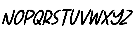 Play Sketch Italic Font UPPERCASE