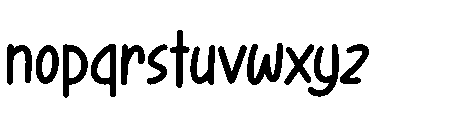 Play Sketch Regular Font LOWERCASE