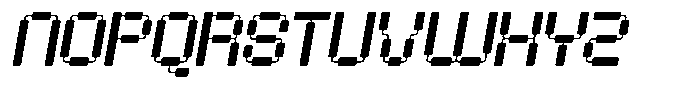 Play Sticz Slanted Font UPPERCASE