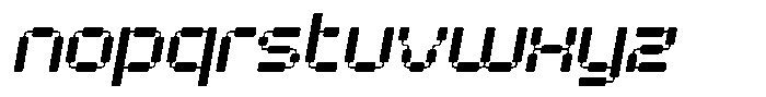 Play Sticz Slanted Font LOWERCASE