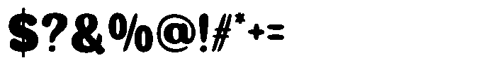 Playbowl Font OTHER CHARS