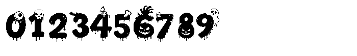 Playdough Halloween Font OTHER CHARS