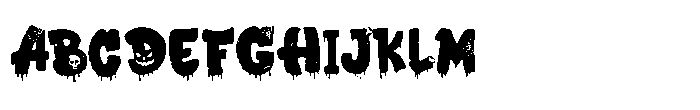 Playdough Halloween Font UPPERCASE