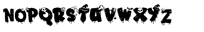 Playdough Halloween Font UPPERCASE