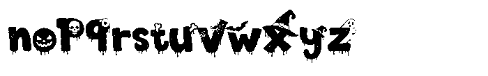 Playdough Halloween Font LOWERCASE