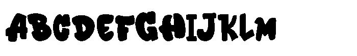 Playdough Font UPPERCASE
