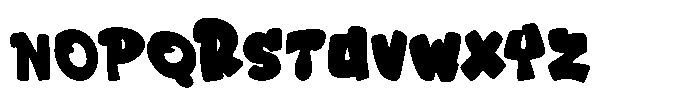 Playdough Font UPPERCASE