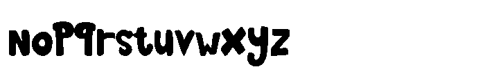 Playdough Font LOWERCASE