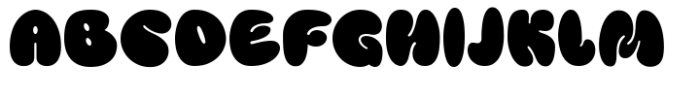 Playful Bubble Regular Font UPPERCASE