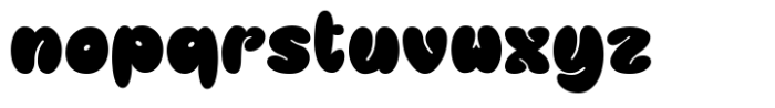 Playful Bubble Regular Font LOWERCASE