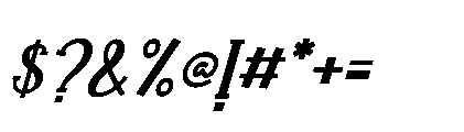 Playful Letters Italic Font OTHER CHARS