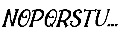 Playful Letters Italic Font UPPERCASE
