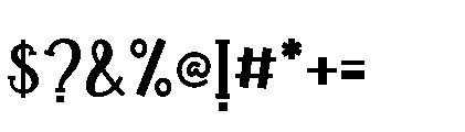 Playful Letters Regular Font OTHER CHARS