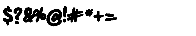 Playful Marker Bold Font OTHER CHARS