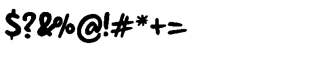Playful Marker Regular Font OTHER CHARS