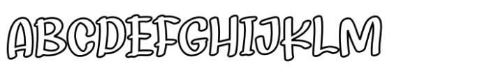 Playful Outline Font