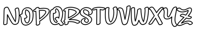 Playful Outline Font UPPERCASE