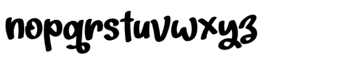 Playful Yellow Regular Font LOWERCASE
