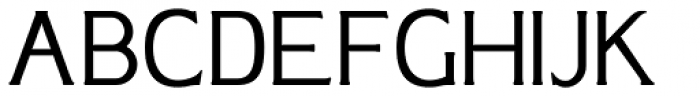 Plebia Semi Serif Font UPPERCASE