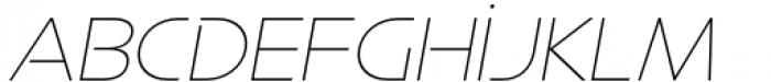 Plena Thin Italic Font LOWERCASE