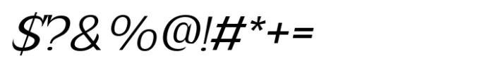 Plenary Light Italic Font OTHER CHARS