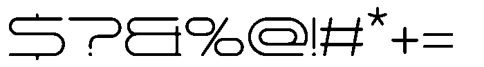 Pleso M Thin Font OTHER CHARS