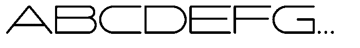 Pleso M Thin Font UPPERCASE