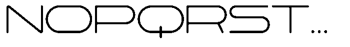 Pleso M Thin Font UPPERCASE